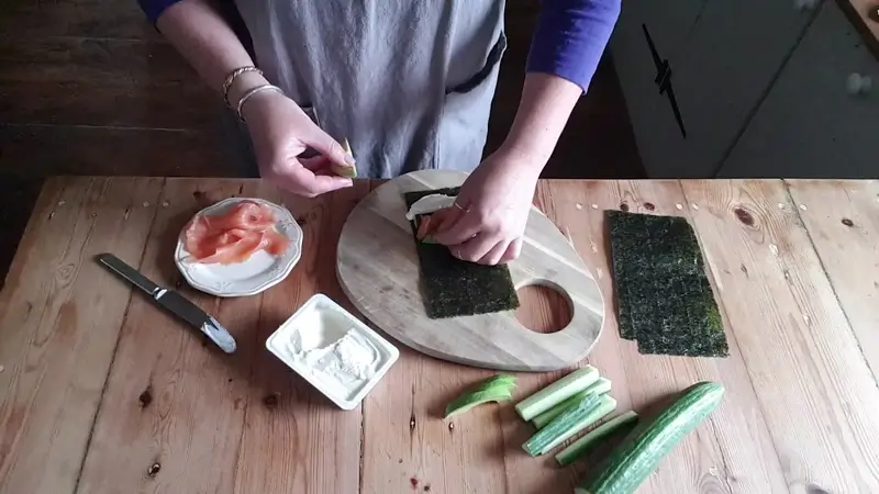 Nori Wraps with Smoked Salmon